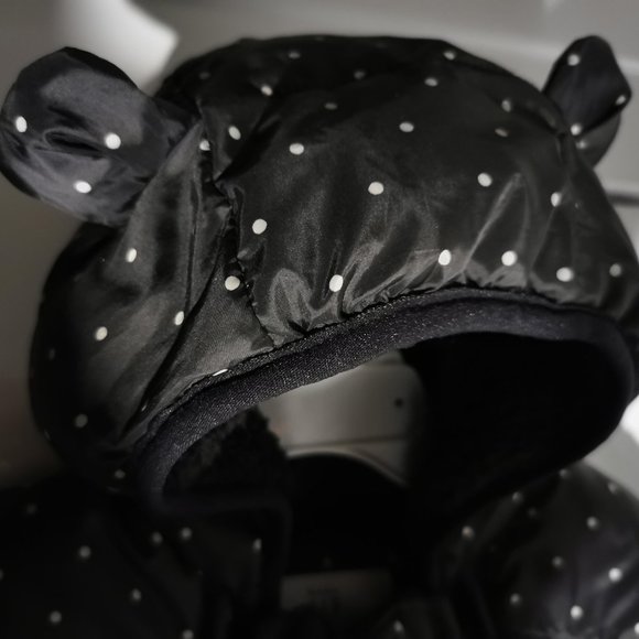 Gap Baby 100% Recycled Polyester ColdControl Max Puffer OnePiece - True Black - Picture 6 of 6